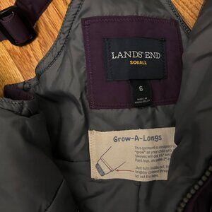 Lands End Bib Snowpants Girls Size 6